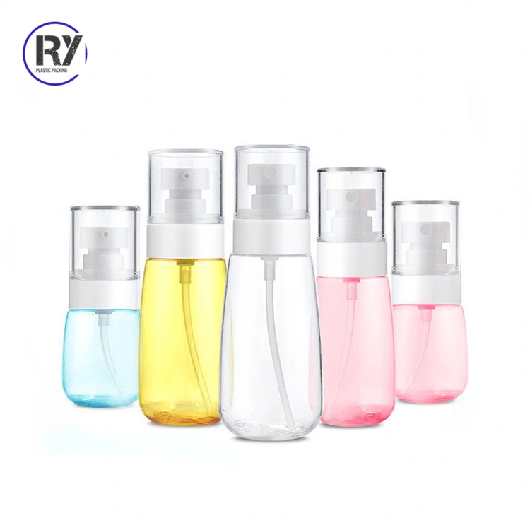 Small Size Cosmetic Plastic PETG Refillable Travel Mist 120ml 150ml Plastic Spray Bottles for Hand Sanitizer