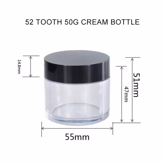 SRS 화장품 포장, 친환경, 3g, 5g, 10g, 15g, 30g, 50g, 80g, 100g, 150g, 금, 에어리스, 투명, AS PETG, PET 식품 등급, 스킨 케어, 페이스 마스크, 크림, 손톱, 헤어 , 플라스틱 용기