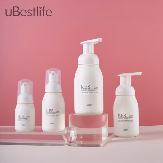 최고의 품질 50ml 150ml 200ml 43/410 펌프 액체 비누 폼 펌프 페이셜 클렌저 화장품 병