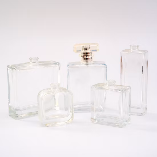 도매 새로운 빈 오일 향수 분무기 10ml 15ml 20ml 30ml 50ml 100ml 명확한 사각형 유리 향수병 스프레이